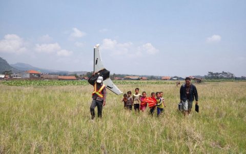 UAV Nagrek - Pemotretan Rel Kereta Api